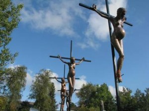 pregnant teen crucified